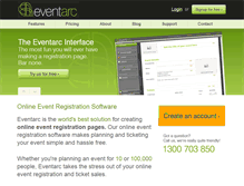 Tablet Screenshot of eventarc.com